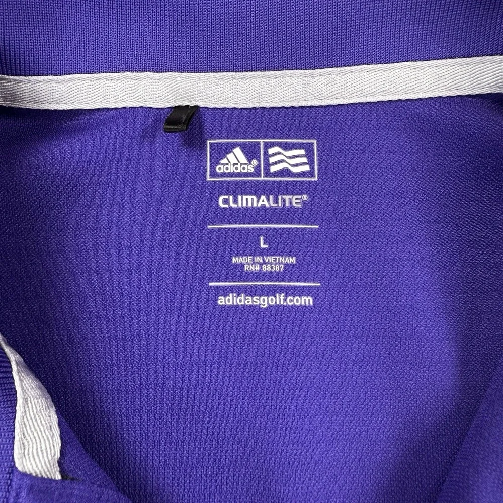 Adidas Men's Large Golf Polo Shirt US Open PGA‎ Championship Pinehurst Purple